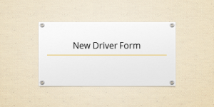 New Driver Form